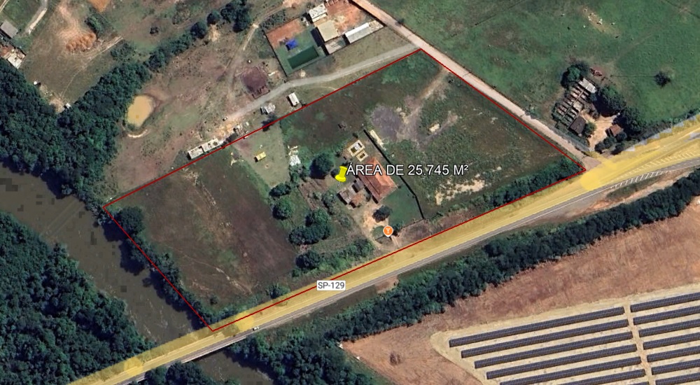 Área de 25.745 m² Área Rural de Boituva SP
