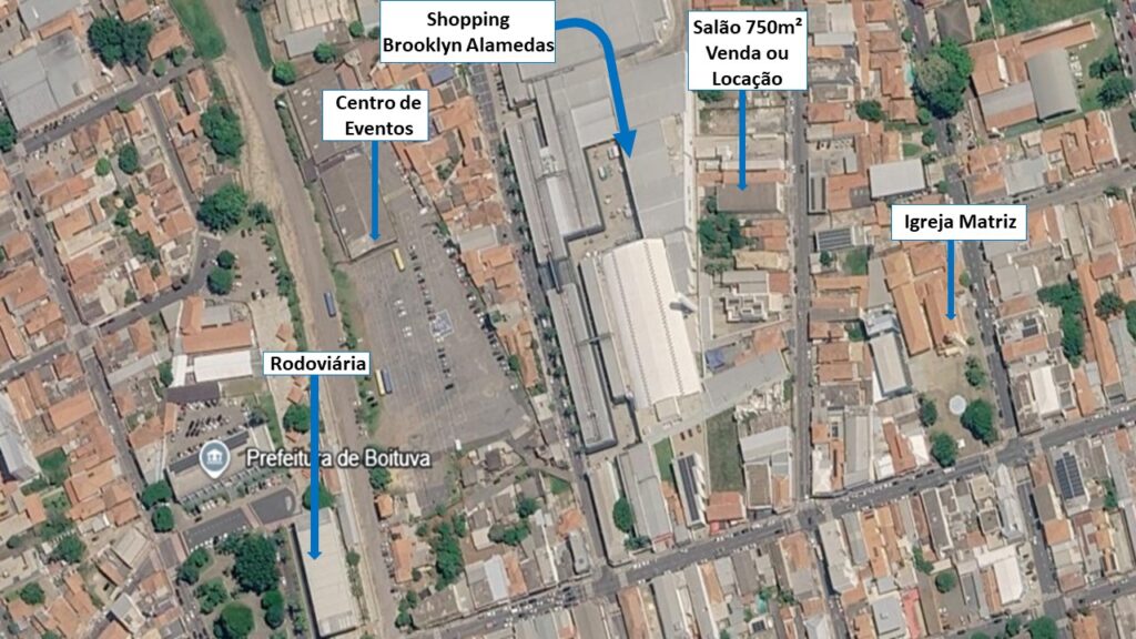 Salão Comercial de 750m² Centro de Boituva SP